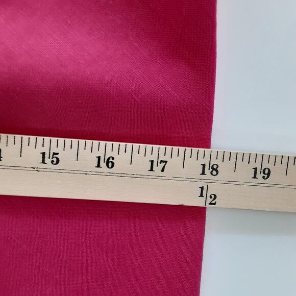 Vintage 90s Sheath Dress Pink Linen Blend Maxi Dress Sleeveless Womens 12P - Picture 8 of 9